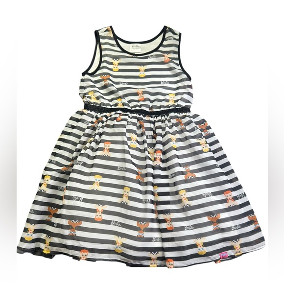 Barbie Black and White Striped Dress - Picture 4 of 7